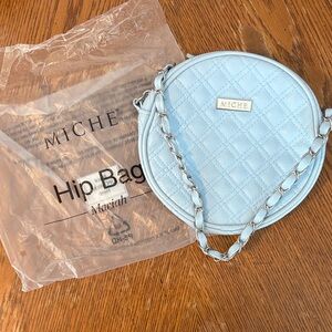 Miche Quilted Light Blue Crossbody Bag